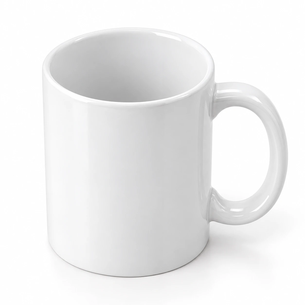 White Ceramic Coffee Mug - view 3